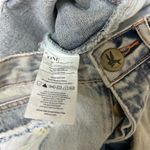 One Teaspoon  Blue Distressed Frayed Hem Denim Skirt Photo 4