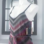 Rachel Roy Finn Metallic Striped Maxi Dress in Pink Grey, Size L New w/Tag Photo 8