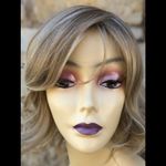 Blonde rooted layers shoulder length wig Photo 6