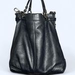 Coach Black Pebbled Leather Shoulder Bag Hand Purse *Read Photo 1