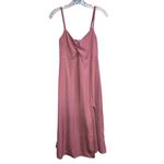 Abercrombie & Fitch 451.  pink twist front midi dress with a slit size Medium P Photo 1
