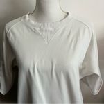 Adidas Y-3 • White Blue Short Sleeve Sweatshirt Photo 2