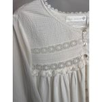 1990s Eileen West White Cotton Lace Pintuck Nightgown Medium Photo 8