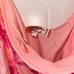 Anthropologie  mini pink dress tie neck size small Photo 4