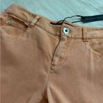 NWT Theyskens’ Theory Silk Flare Leg Bootcut Pants *FLAW | Peach Smoke | 26 Orange Photo 6