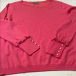 Joseph  Women's Vibrant Pink Crew Neck Sweater Photo 2