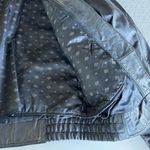 Vintage 80s Bermans Black Leather Bomber Jacket Thinsulate Lined Sz Medium Tall Photo 6