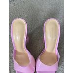 Tony Bianco NWOB  Australia pink pvc square peep toe vinyl mule heels size 5.5 Photo 1