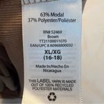 Modal Blend Sandwash Twist Tee Shirt Top Women’s Size XL 16/18 Neutral Classic Brown Photo 7