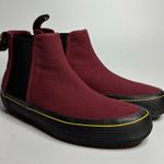 Dr. Martens Women's Phoebe Canvas Chelsea Sneaker Boots in Cherry Red Photo 6