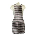 ZARA TRF Wool Tweed Pinafore Dress Pink Plaid Sz XS Preppy Light Academia Photo 3