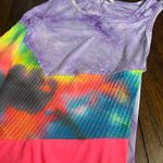 Blumin Tie Dye Tank with Keyhole‎ Tie Bottom Photo 0
