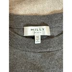 NWOT Milly Minis 10 Girl Sweater Long Sleeve Top Shirt Blouse Gray Mesh Stripe Photo 2