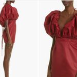 LaQuan Smith Puff Sleeve Mini Dress in Oxblood- New with tags Photo 6