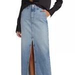 Derek Lam π 10 CROSBY Lu High Rise Denim Maxi Skirt Sutton Vintage Blue 28 NWT Photo 4