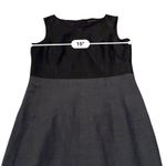 Theory  Tirionne C Magistrate Charcoal & Black Leather Wool Sheath Dress Sz 6 NEW Photo 8