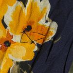 Yumi Kim  OOTD Dress Navy Floral Print Drop Waist - Approx. S (see meas.) FLAW Photo 5