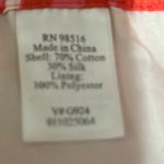 Coldwater Creek Women A Line Skirt PXL Pink Orange Whimsical Floral Silk Blend Photo 12