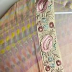 Anthropologie Soft Surroundings Embroidered Floral Colorful Open Kimono Photo 3