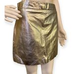 ZARA Sliver Metallic Mini Skirt  Photo 0