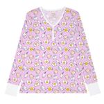 Little Sleepies Breakfast Buddies Women’s Pajama Top in Pink Purple Size Small Photo 0