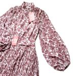 NWT Ivy City Co Brynley in Pink Floral Mock Neck Balloon Sleeve Dress XL White Photo 2