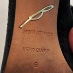 Brian Atwood Black Suede‎ High Heel SZ 6 Silver Chain Detail Evening Party Shoes Photo 8