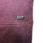 Roots Canada  Burgundy Textured Knit Short Sleeve Sweatshirt Top Comfy Cozy Med Photo 2