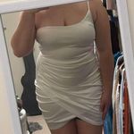 Windsor Elegant White Satin Dress Photo 6