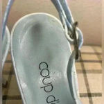 Coup D'etat leather classy‎ Blue Crocodile Women's Heels/Sandals Size 6 Photo 10