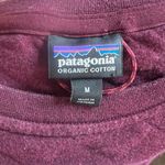 Patagonia  Organic Cotton Quilted Crew Sweatshirt Women's Size Medium Burgundy Photo 6