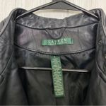 Ralph Lauren Lauren Quilted Mixed Media Leather Detail Moto Jacket size S Small Photo 12