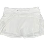 Lululemon Play Off The Pleats White Skirt Athletic Tennis Golf Skort Size 8 Photo 1
