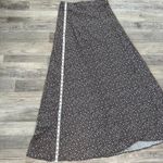 Joyfolie Mia Joy grey floral wrap front hi waist maxi skirt size medium F48 Gray Photo 4