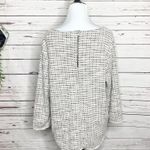 Anthropologie W5 Neutral Cream Tweed Top Size XL Photo 8