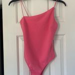 Princess Polly  Pink Asymmetrical Neckline Bodysuit Photo 2
