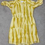 Ba&sh  Kenya Drawstring Waist Dress Ocre Yellow Metallic 4 Photo 9