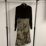 Vintage Zelda Velvet and Tweed Dress Size 10 Photo 5