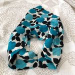 Silk Scarf head wrap blue floral Photo 0