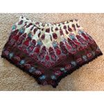 Mudd Boho Shorts Elastic Waist Lace Trim Beach Festival Summer Short Size Large Photo 1