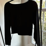 American Eagle  Cropped Black Long-sleeve Photo 0