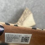 Toms  wedge Canvas Peep Toe Wedge heel woman Snow Leopard Print shoe new Size 11 Photo 2