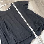 Ba&sh  Flowy Shirt keyhole short sleeve womens Black (medium) casual basic Photo 4