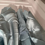 Lynn Lugo 100% Silk Blue Strapless Mini Slip Dress Size 6 Photo 5