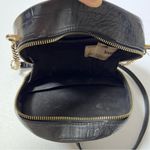 Forever 21 Black Faux Alligator Skin Crossbody Purse Photo 8