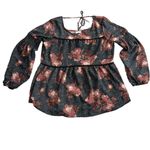 Knox Rose Women’s Peasant Top Tunic L Floral Boho Cottagecore Feminine Prairie Photo 2