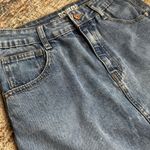 REWASH Medium Wash Denim Skirt Photo 3