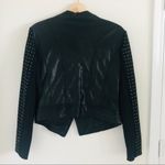 BAKUL Moto Leather Jacket wool studded sleeves size L Size L Photo 1