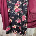 Love Squared (with flaw)Size 3X Maroon Floral Sleeveless Jewel Neck Sheat… Photo 7