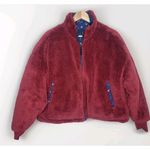 American Eagle  Reversible Chill Blue Floral‎ Cropped Oversized Puffer Size XS Photo 4